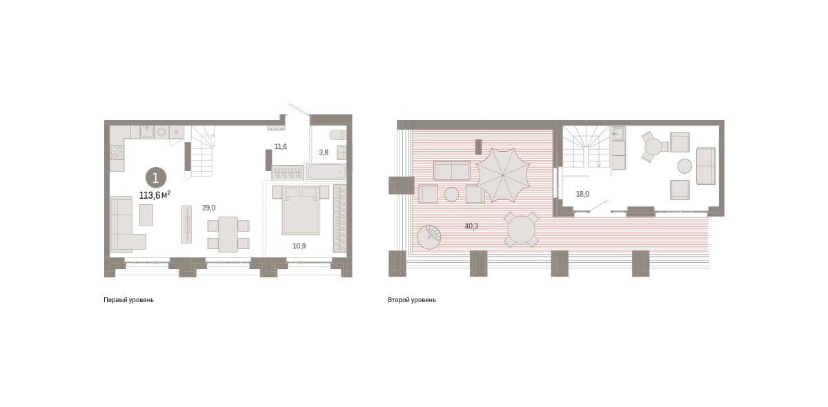Планировка 113.6 м²