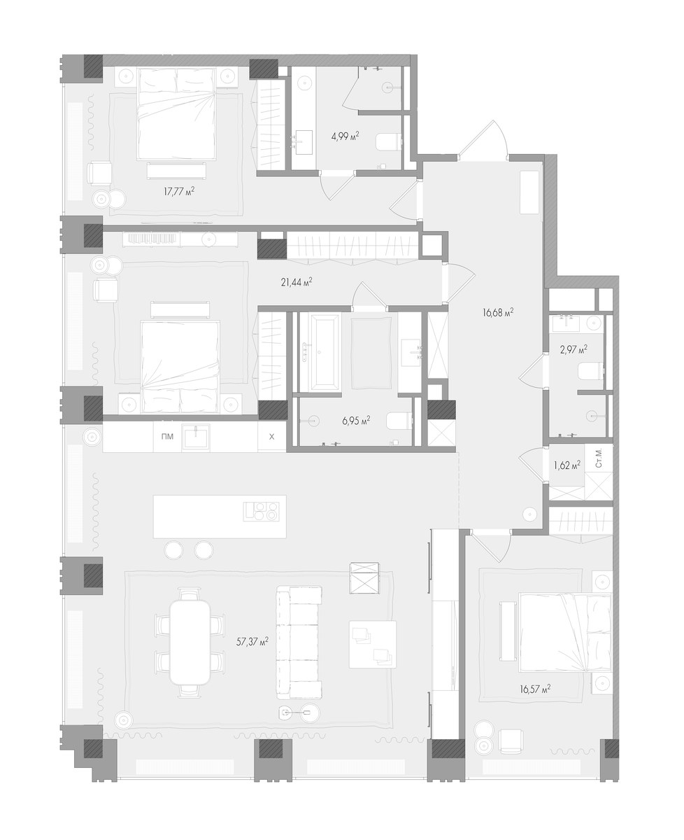 Планировка 148.9 м²