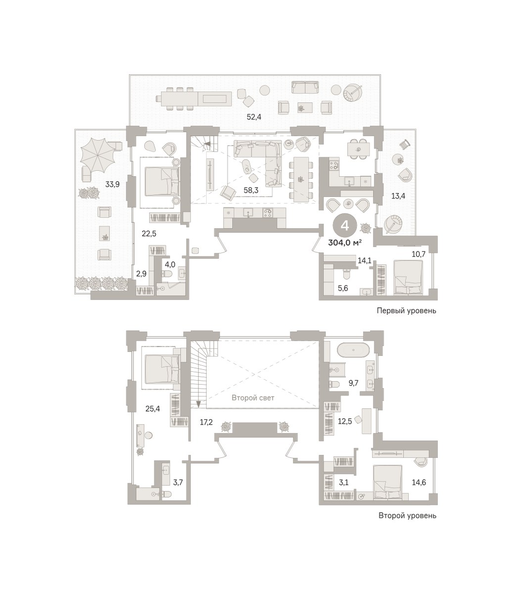 Планировка 304.02 м²
