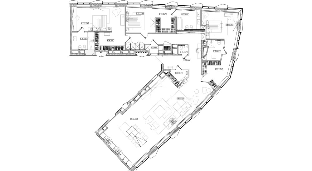 Планировка 34.6 м²