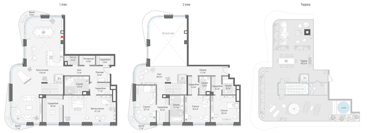 Планировка 386.2 м²