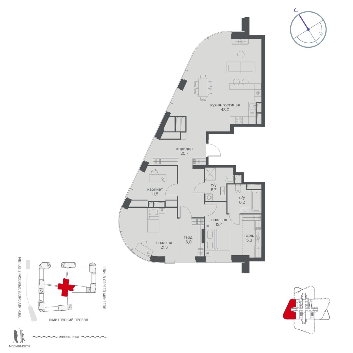 Планировка 138.9 м²