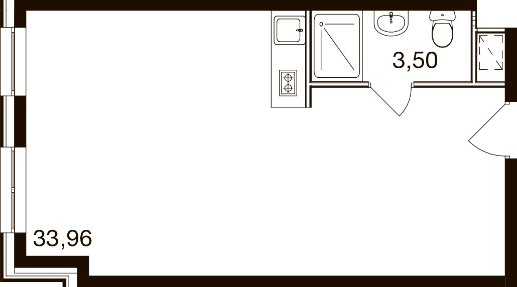 Планировка 37.5 м²