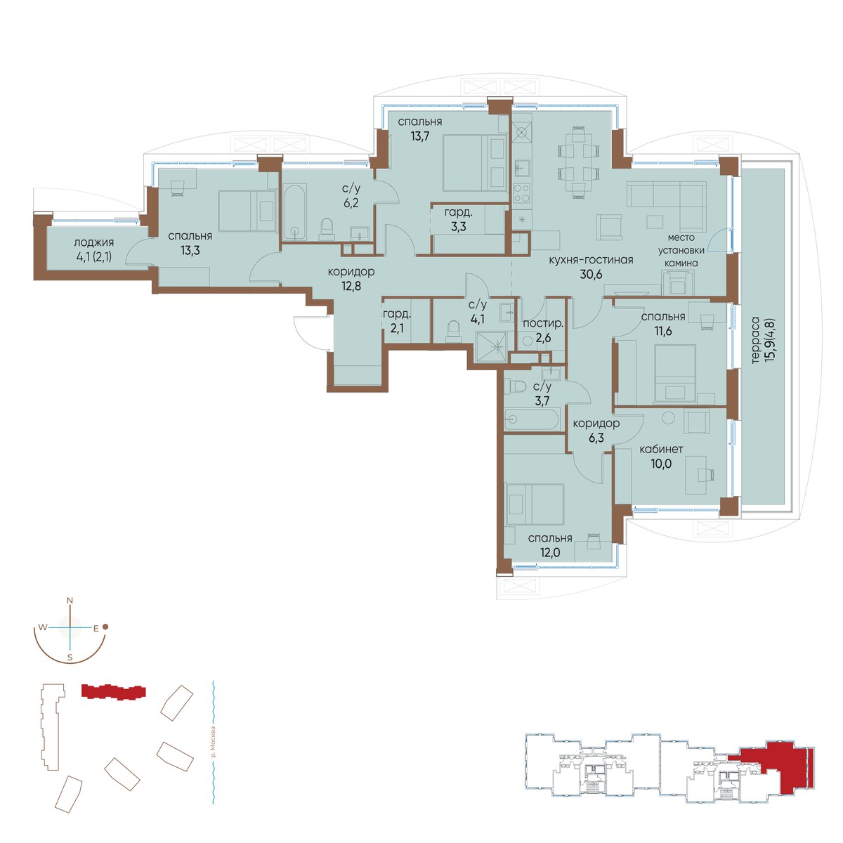Планировка 139.2 м²