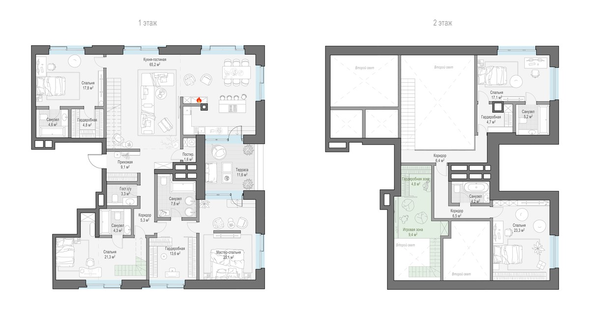 Планировка 273.6 м²