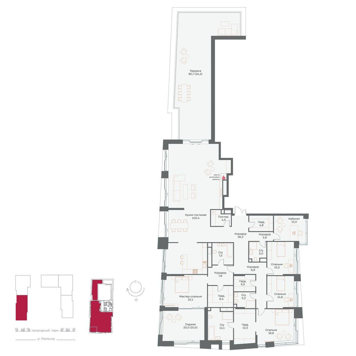 Планировка 329.0 м²