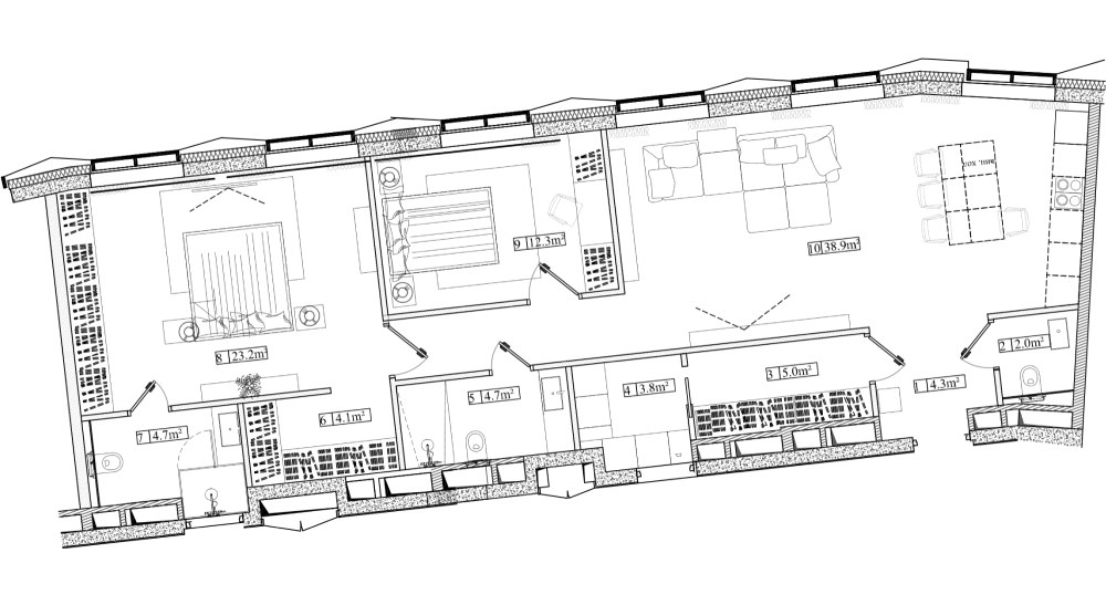 Планировка 32.2 м²