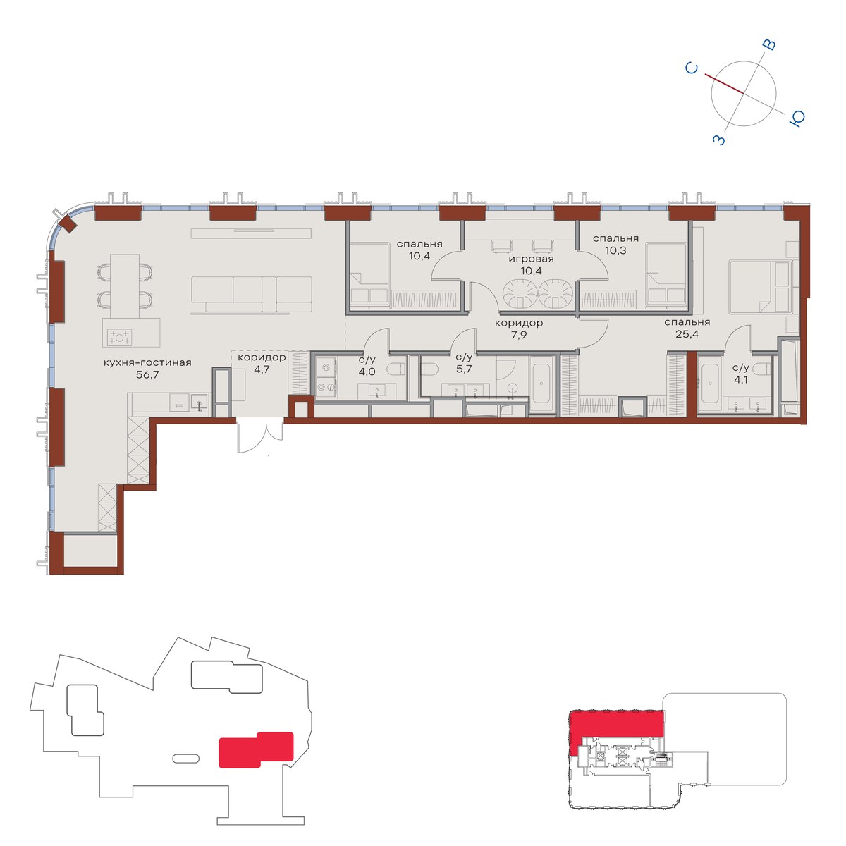 Планировка 139.6 м²