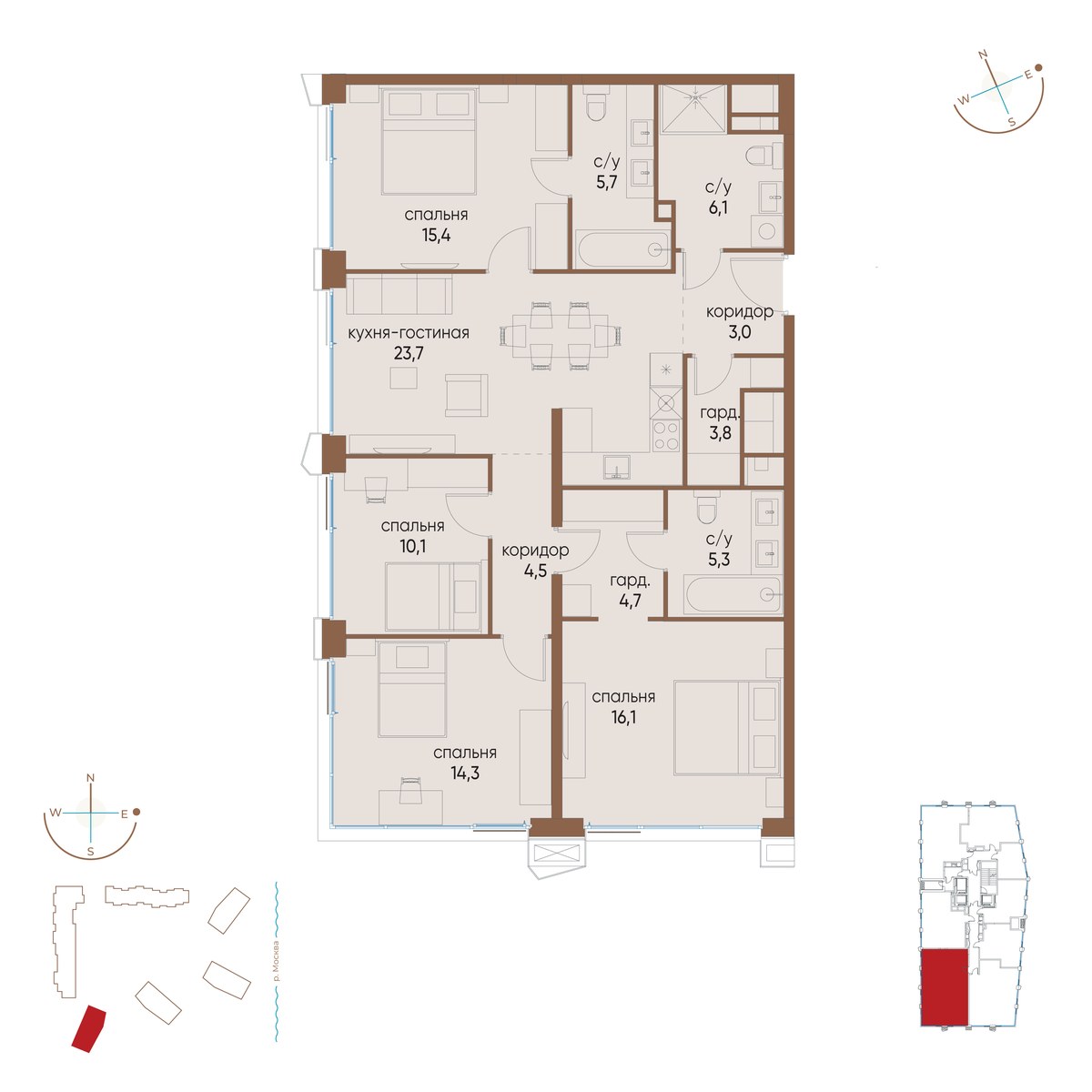 Планировка 112.7 м²
