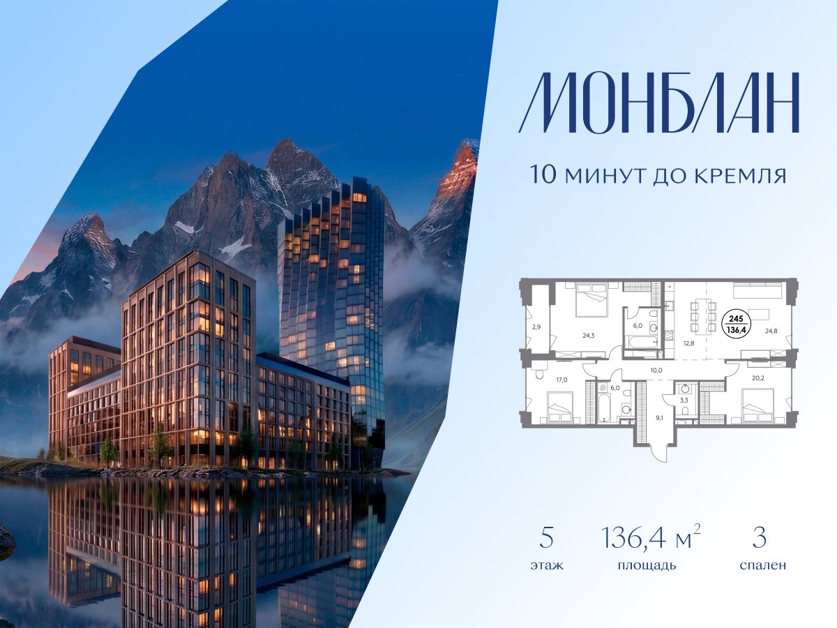 Планировка 136.4 м²