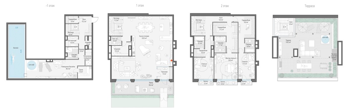 Планировка 436.4 м²