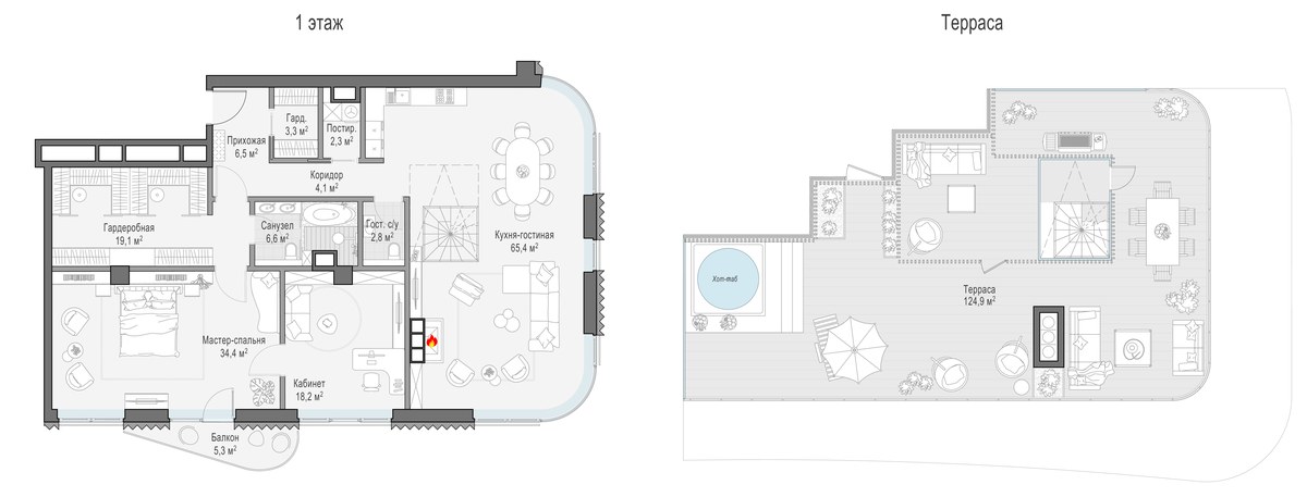 Планировка 163.8 м²