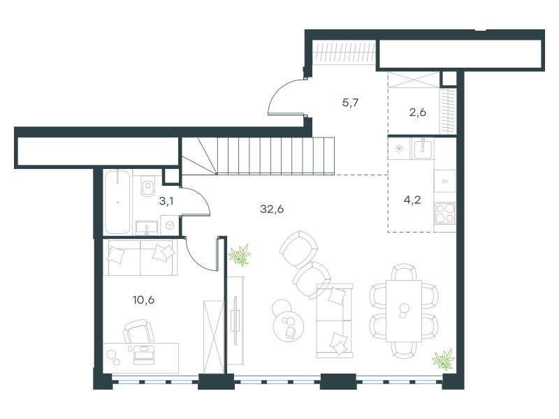 Планировка 113.0 м²