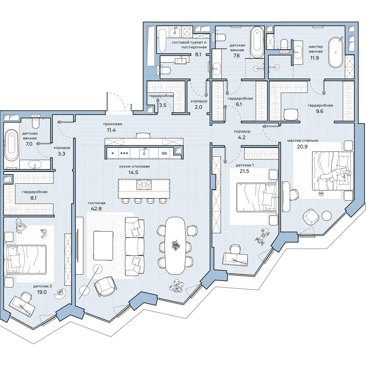 Планировка 201.5 м²