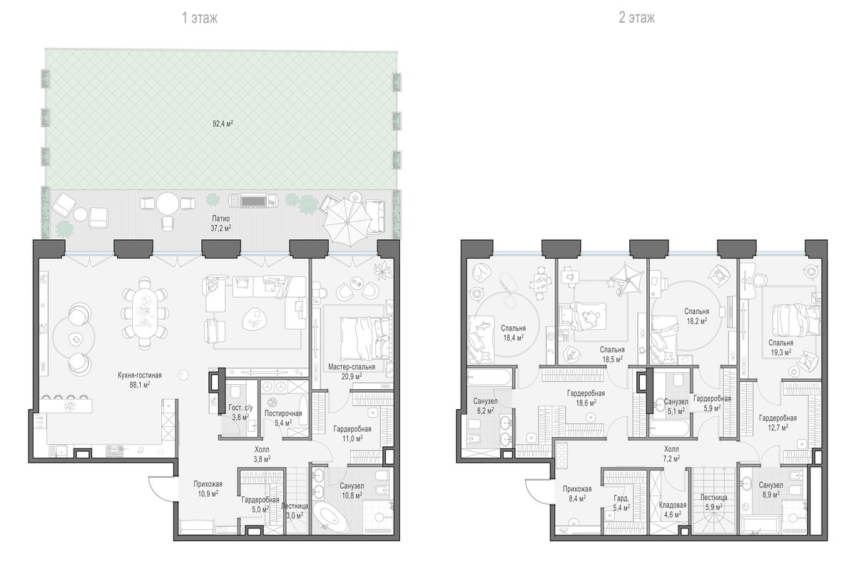 Планировка 326.9 м²