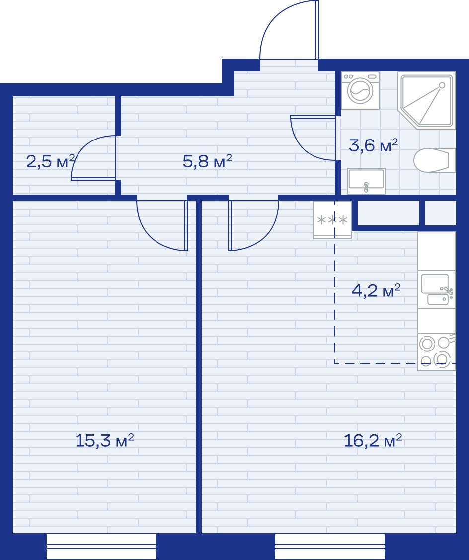Планировка 48.0 м²