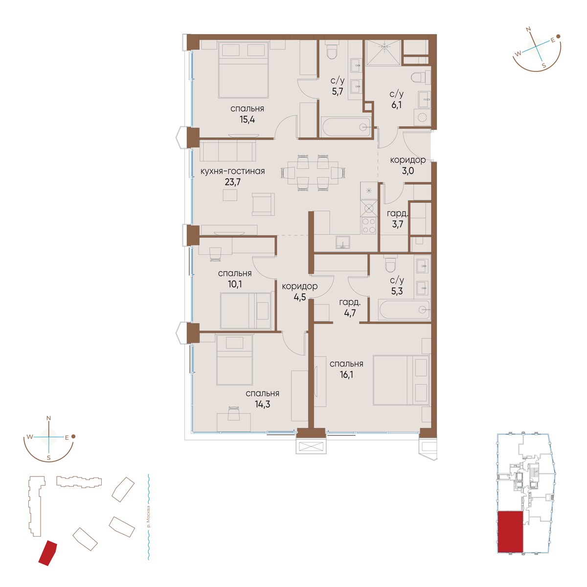 Планировка 112.6 м²