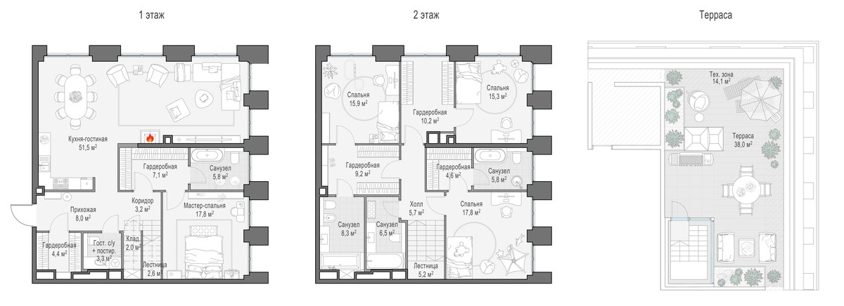 Планировка 209.3 м²
