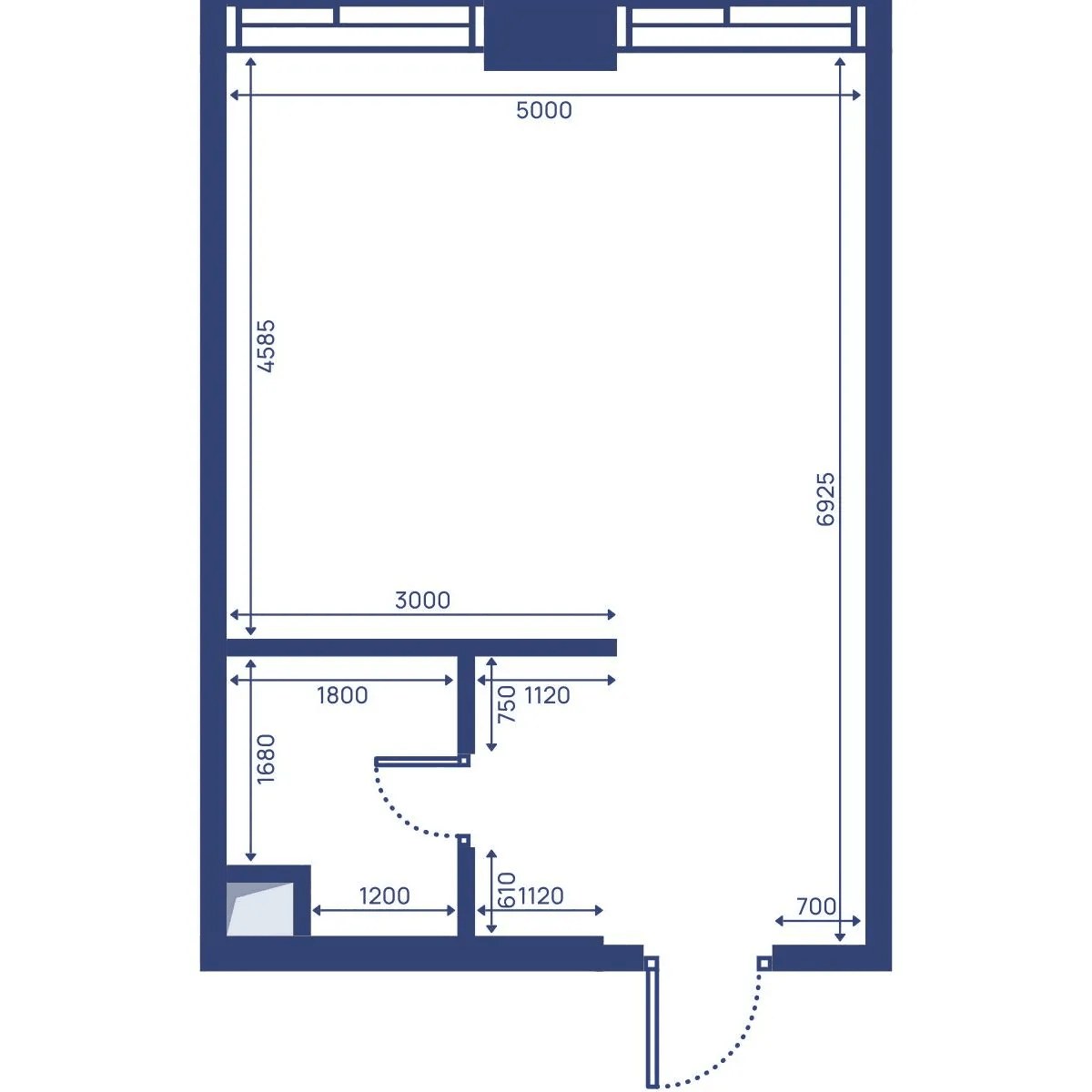 Планировка: Студия, 33.7 м²