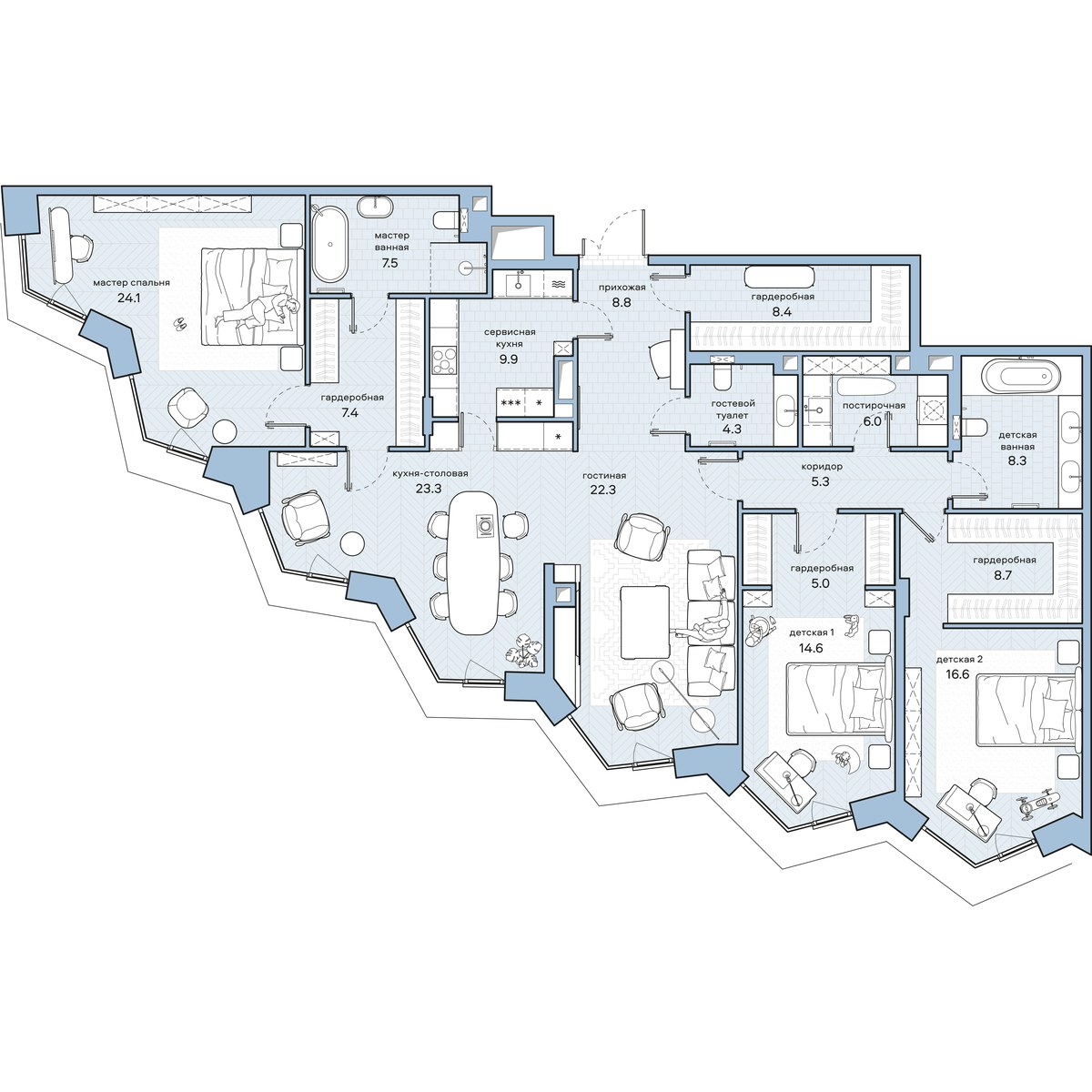 Планировка 180.5 м²