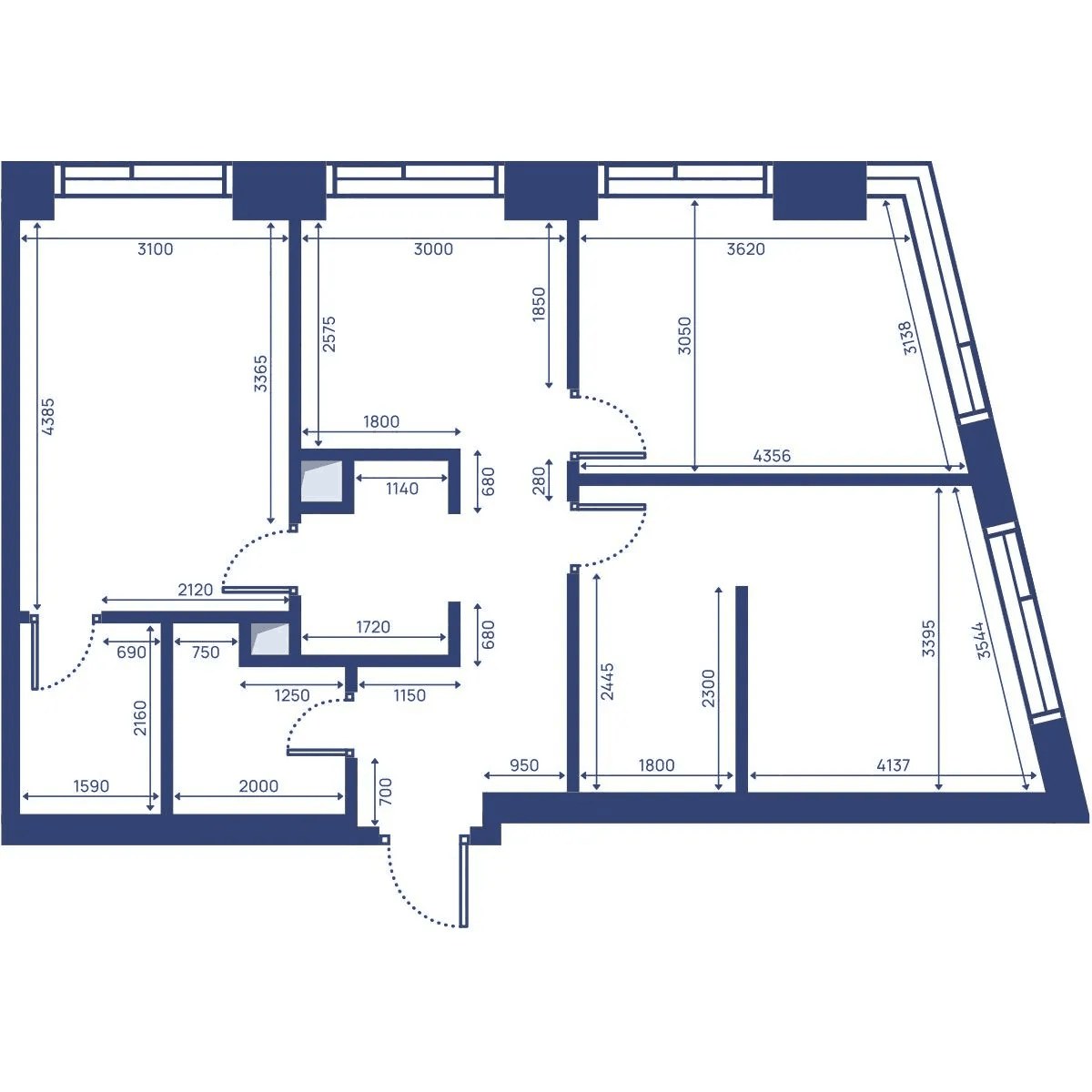 Планировка 67.2 м²