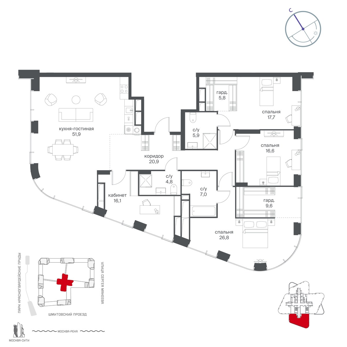 Планировка 183.1 м²