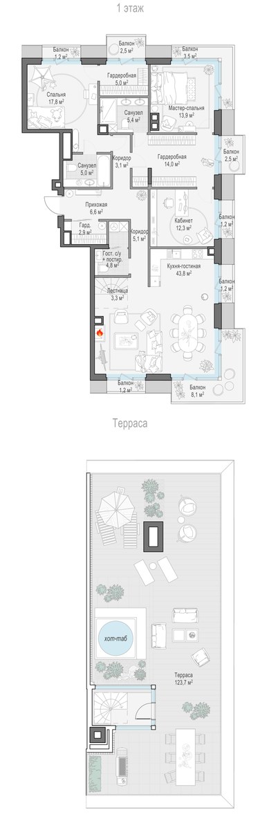 Планировка 147.2 м²