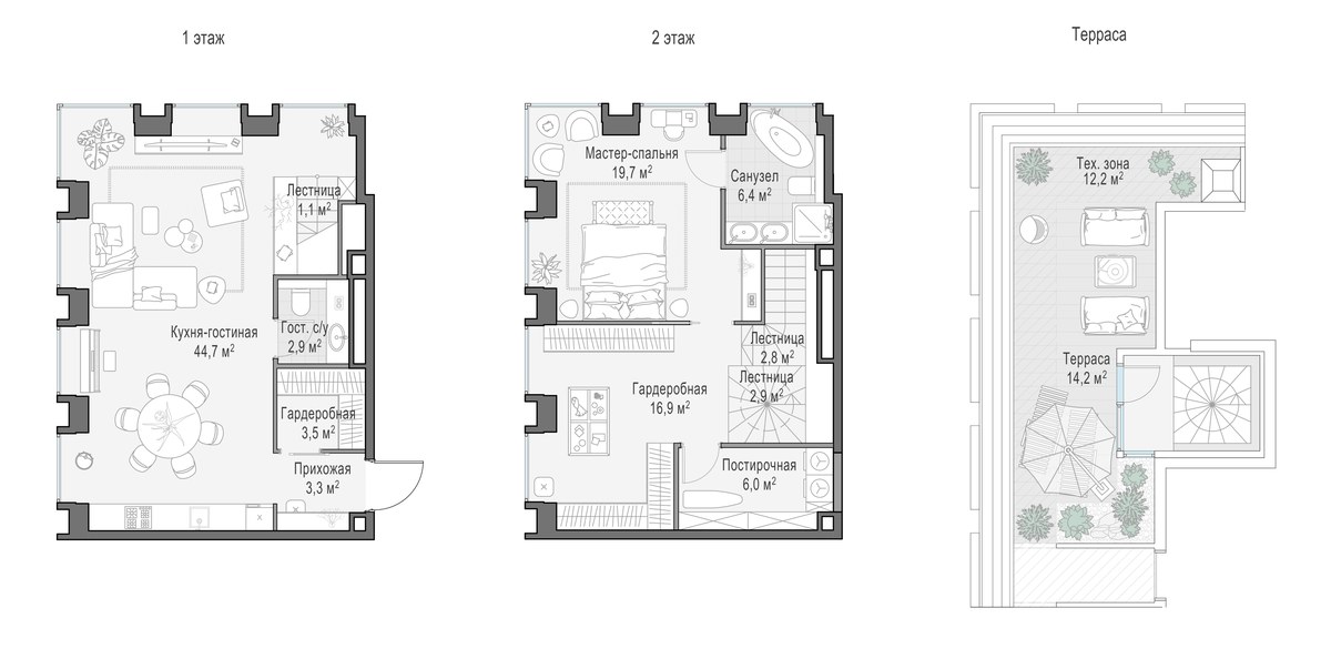 Планировка 109.2 м²