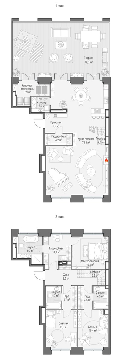 Планировка 223.3 м²