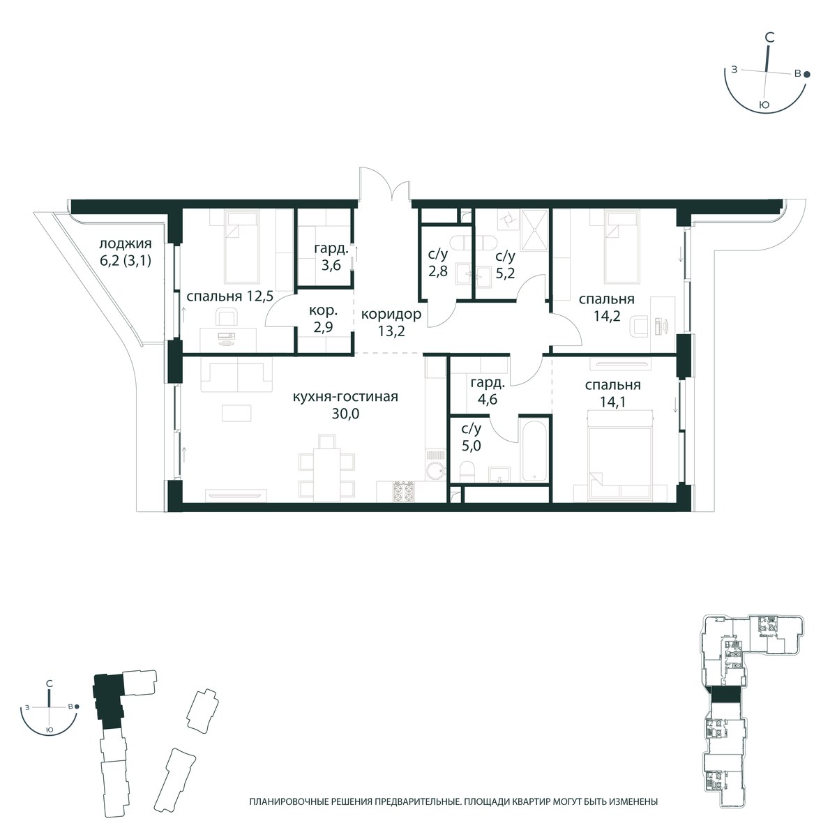 Планировка 111.2 м²