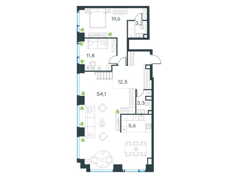 Планировка 181.3 м²