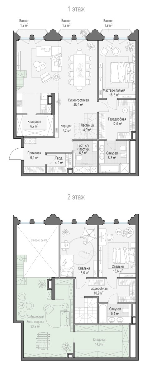 Планировка 174.7 м²