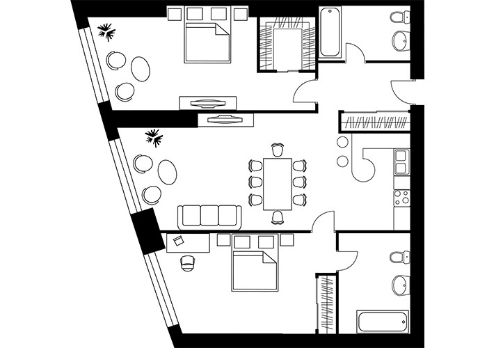 Планировка 109.5 м²