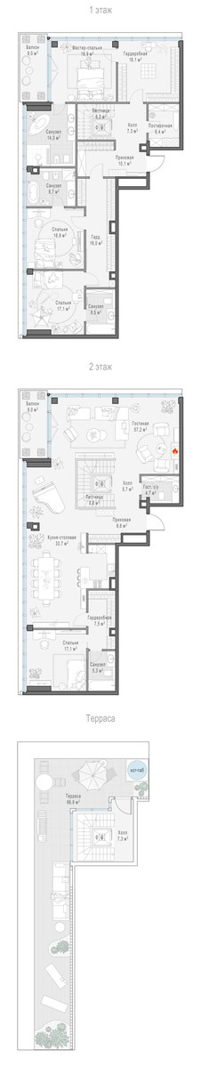 Планировка 296.4 м²