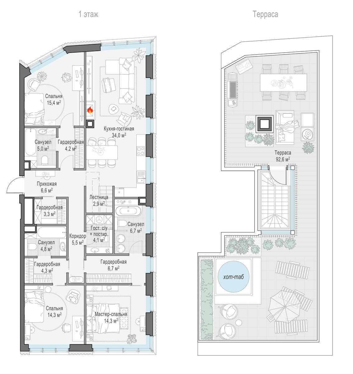 Планировка 132.0 м²