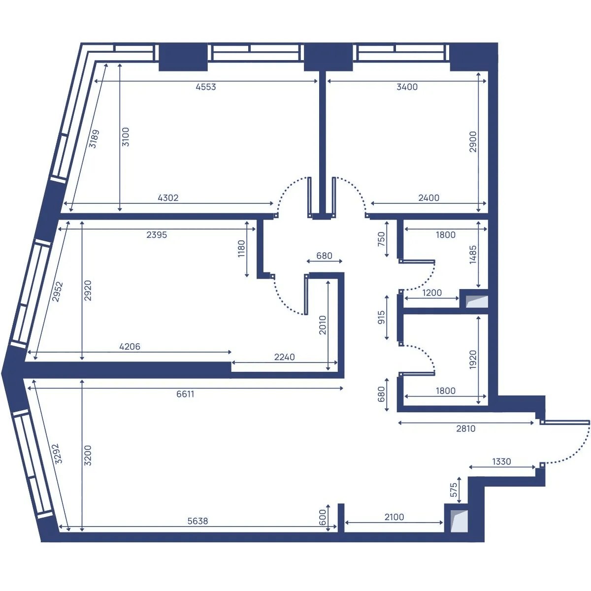 Планировка 82.6 м²