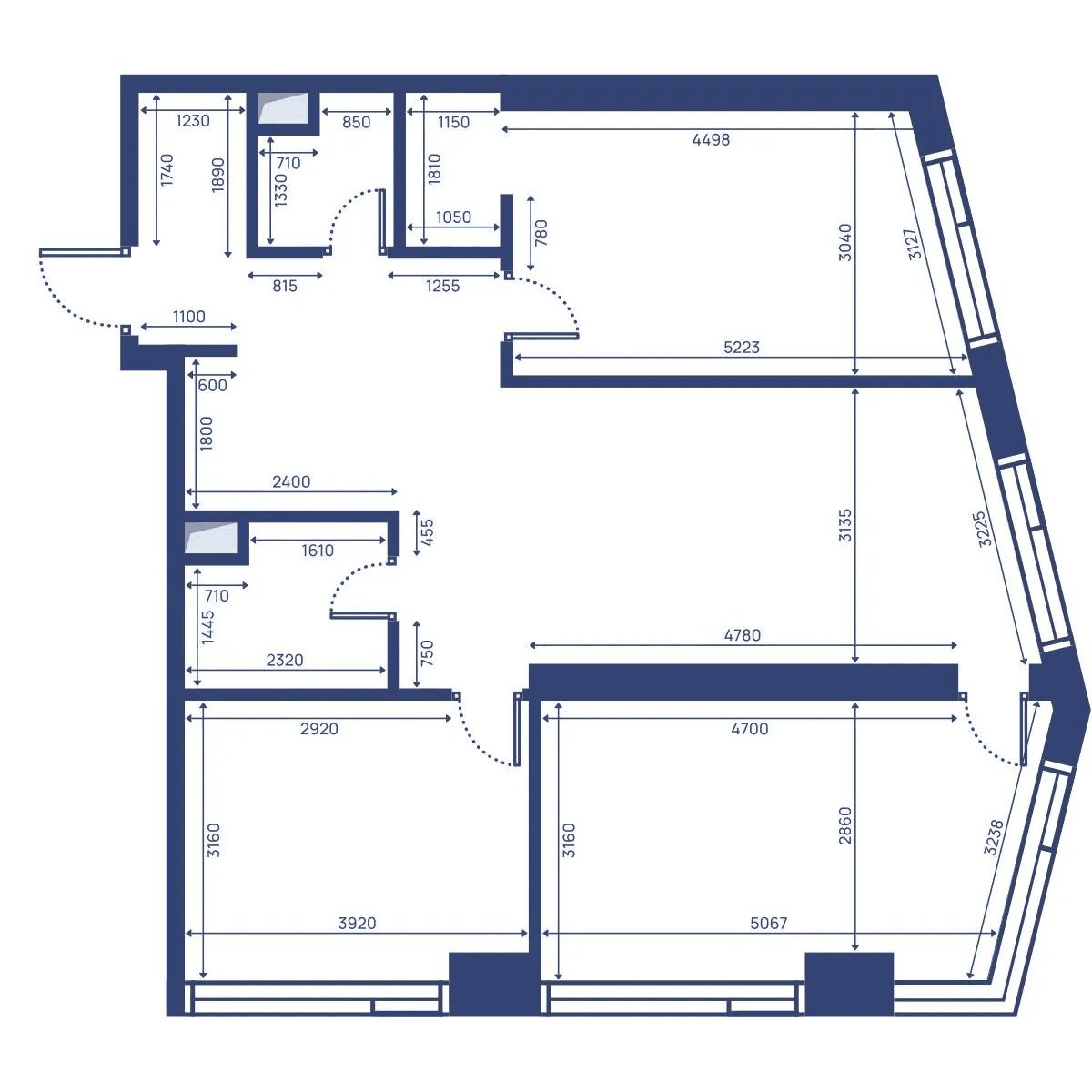 Планировка 86.1 м²