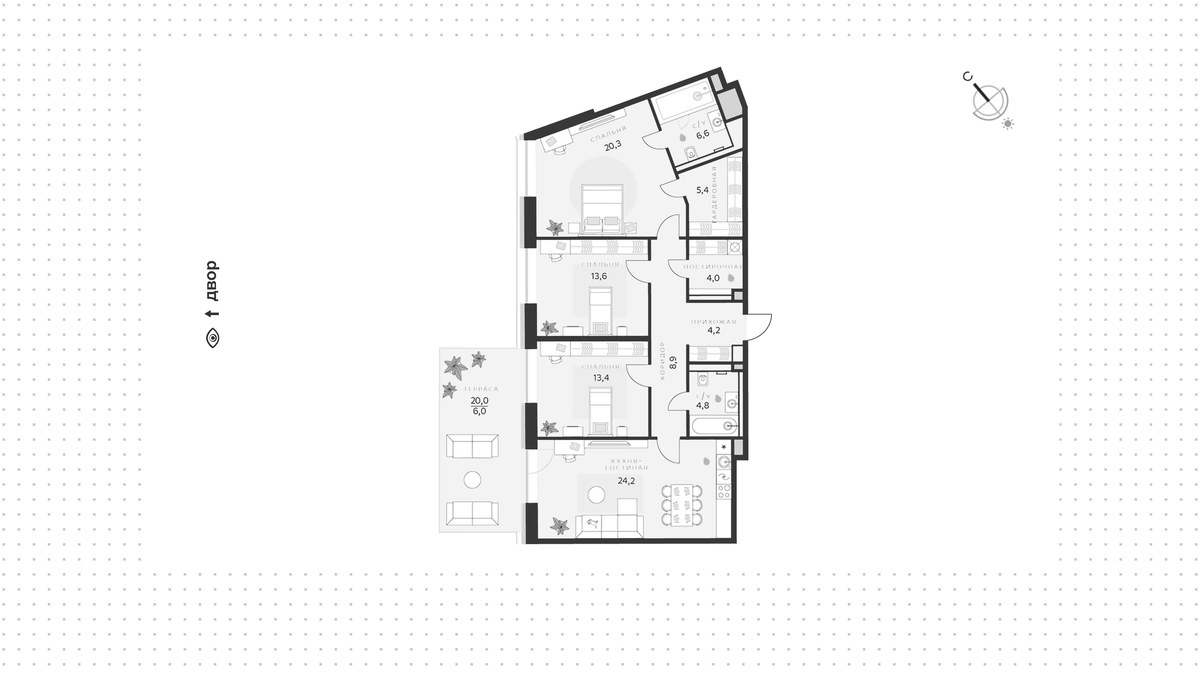 Планировка 111.4 м²