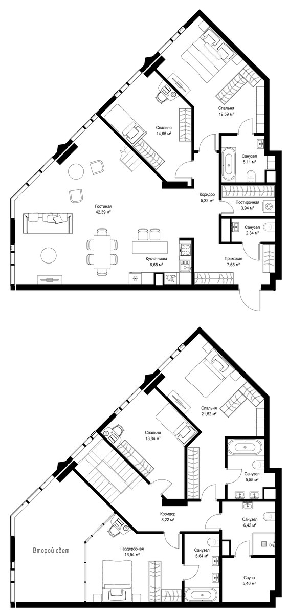 Планировка 197.38 м²