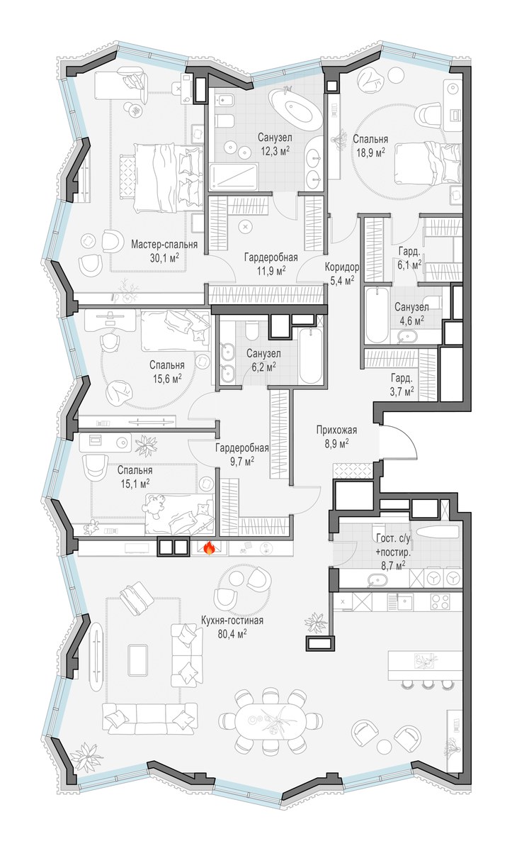 Планировка 236.0 м²