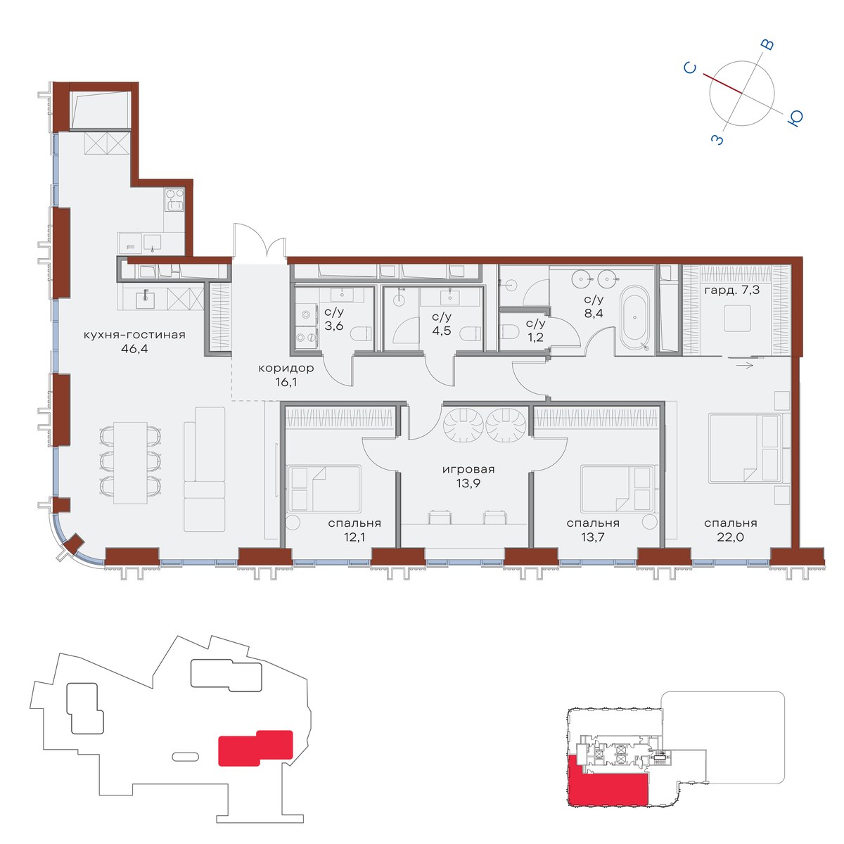 Планировка 149.2 м²
