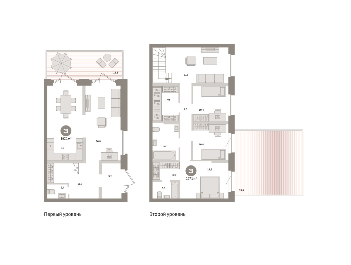 Планировка 197.1 м²
