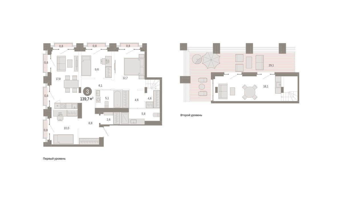 Планировка 139.7 м²