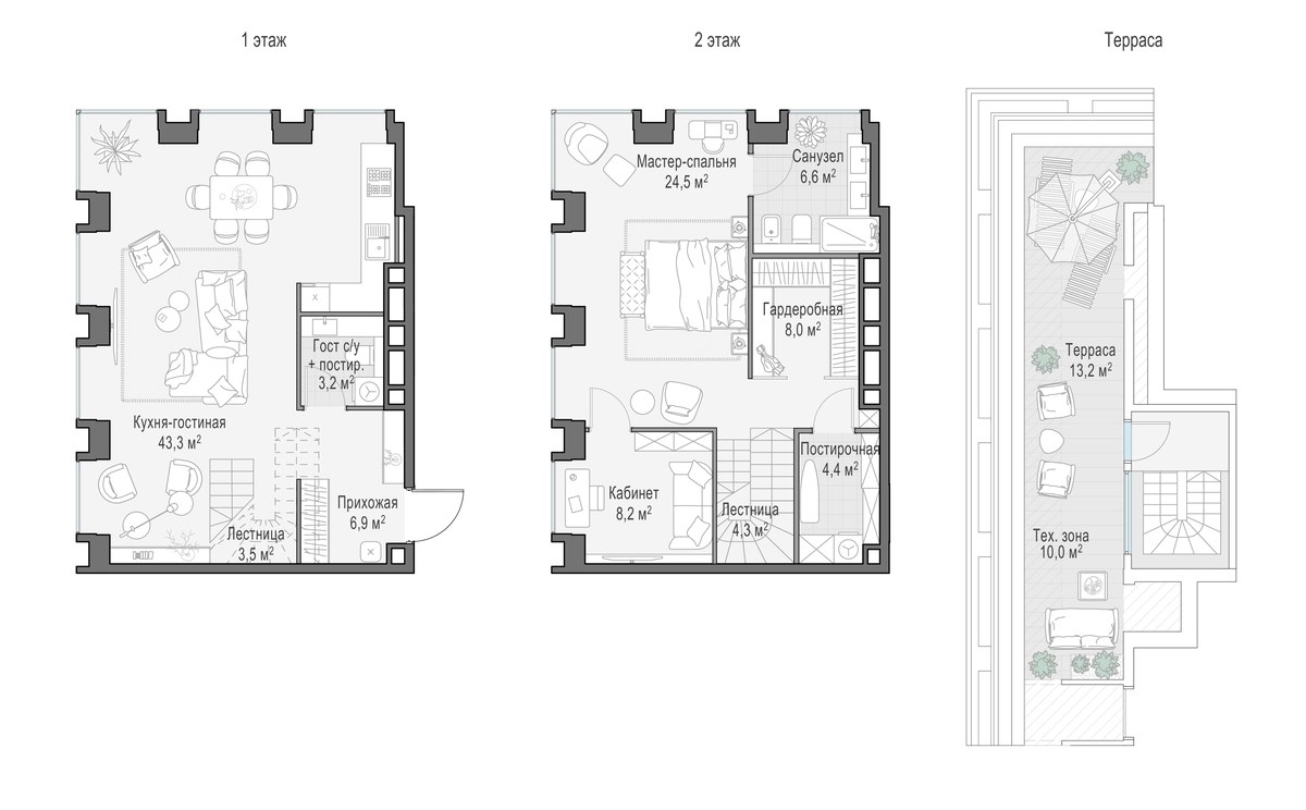 Планировка 109.7 м²