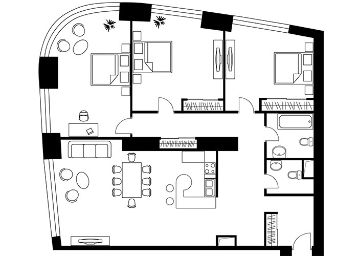 Планировка 144.0 м²