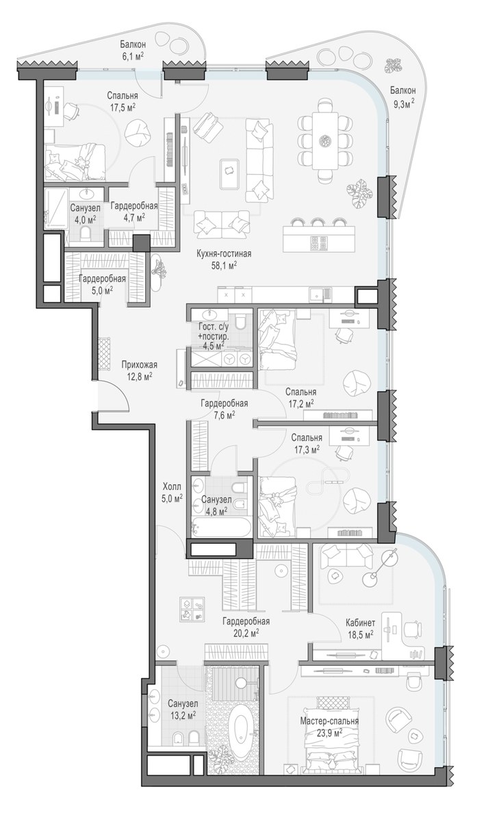 Планировка 236.2 м²