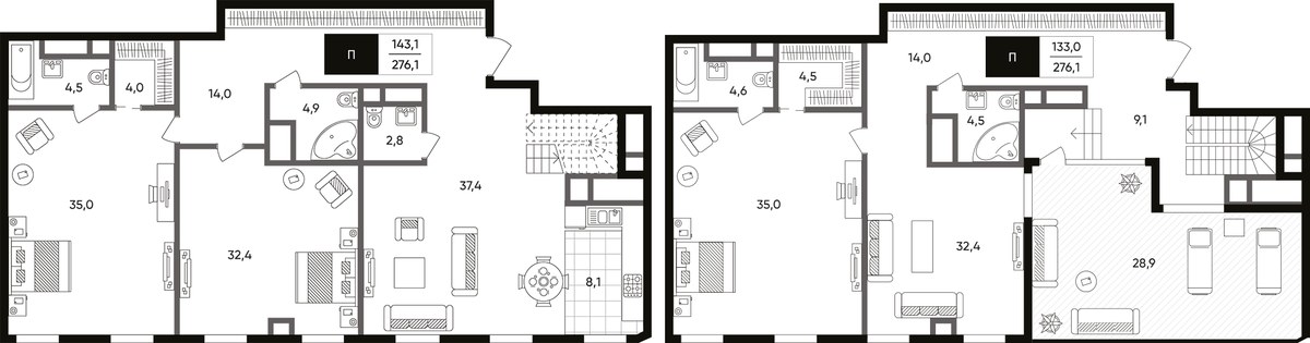 Планировка 276.1 м²