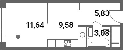 Планировка 30.08 м²