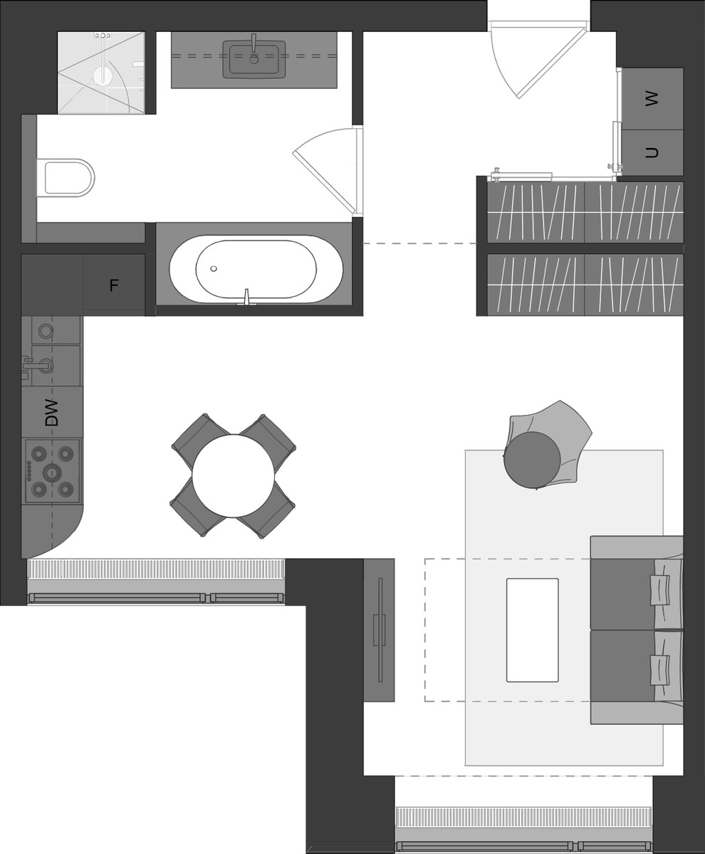 Планировка 40.5 м²