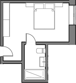 Планировка 18.0 м²